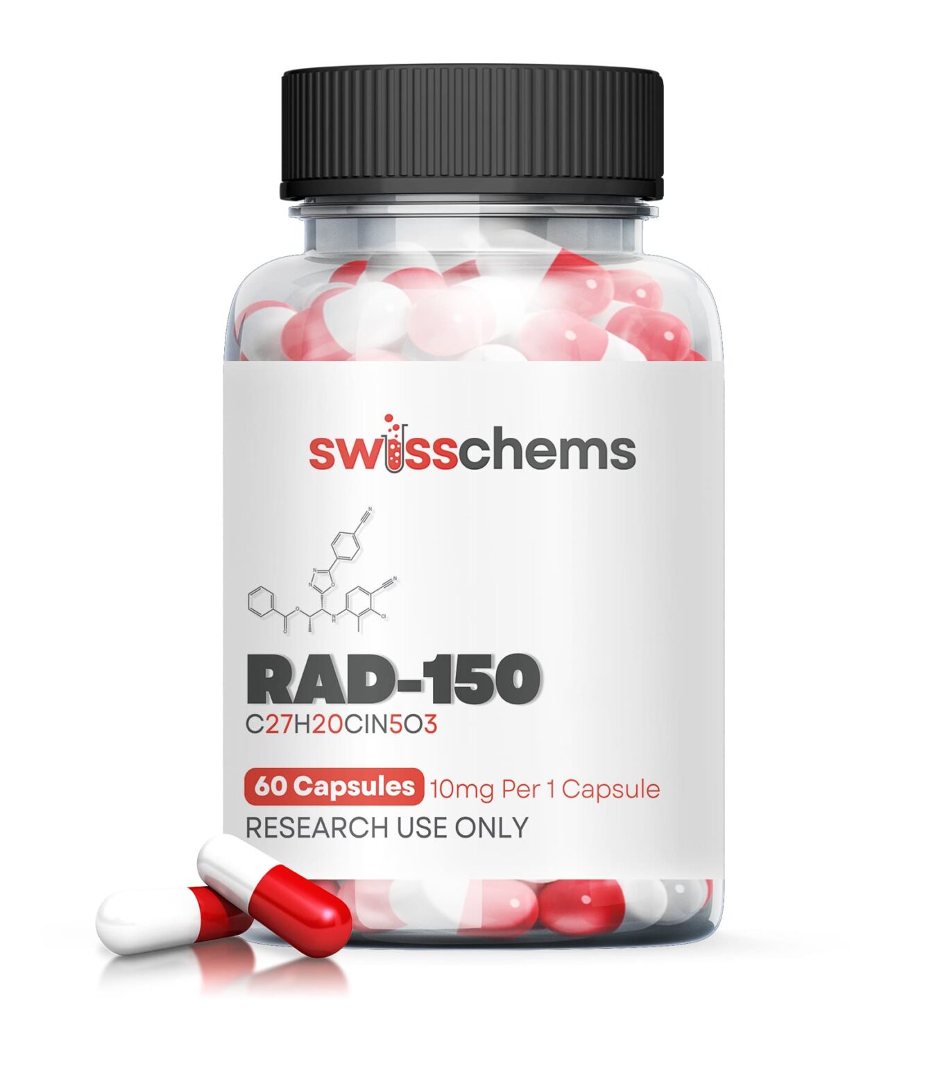 "RAD-150 (TLB-150) 10mg Capsules - 60 Capsules | Enhance Muscle Growth, Strength, and Performance"