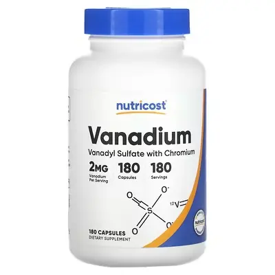 Nutricost Vanadium With Chromium 2 mg Capsules