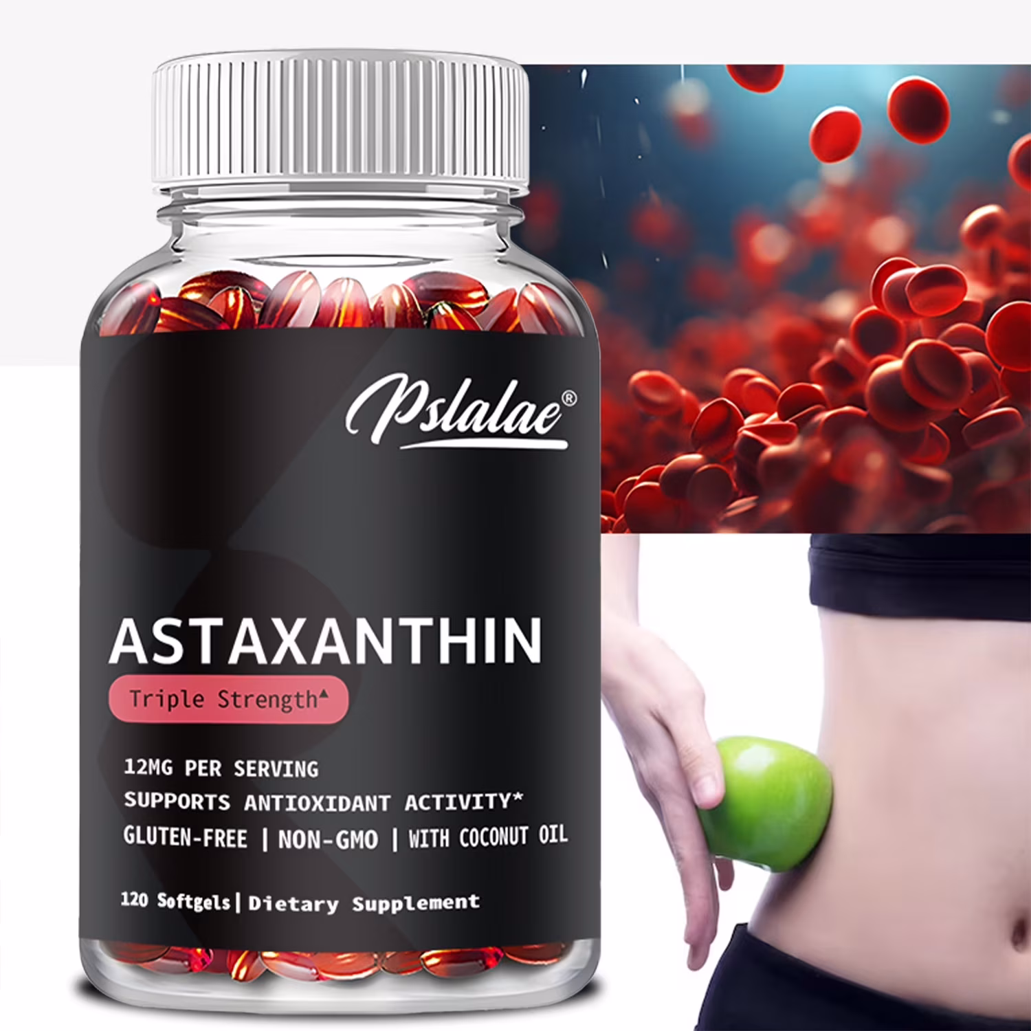 Pslalae Astaxanthin Triple Strength 12 Mg