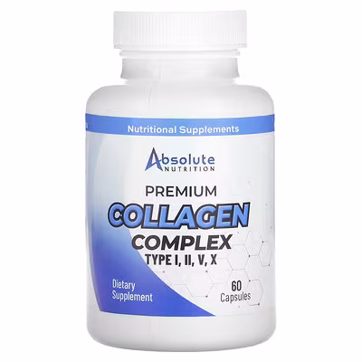 Absolute Nutrition Premium Collagen Complex Type I, II, V, X, 60 Capsules in Pakistan