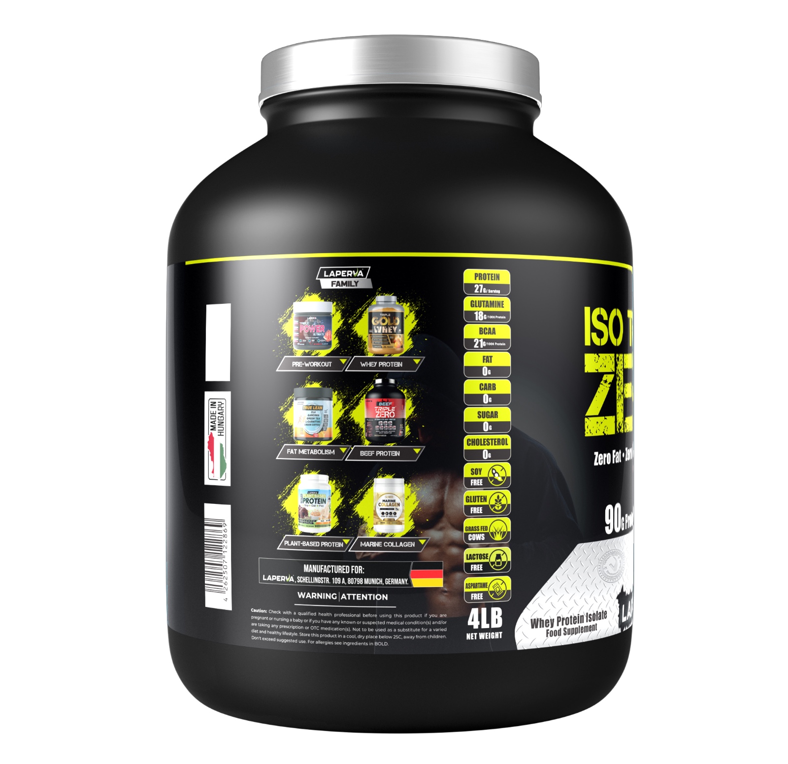 Laperva Iso Triple Zero Next Generation Whey Protein Gourmet Chocolate 4 LB in Pakistan